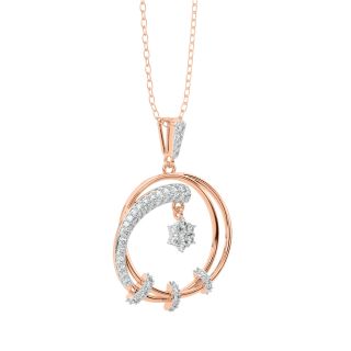 Logan Round Diamond Pendant